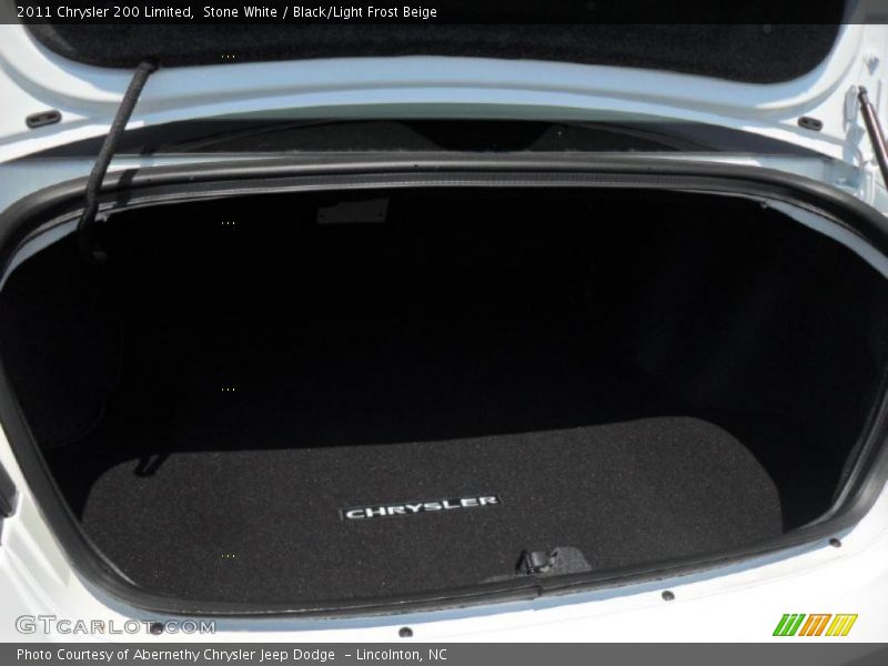 Stone White / Black/Light Frost Beige 2011 Chrysler 200 Limited