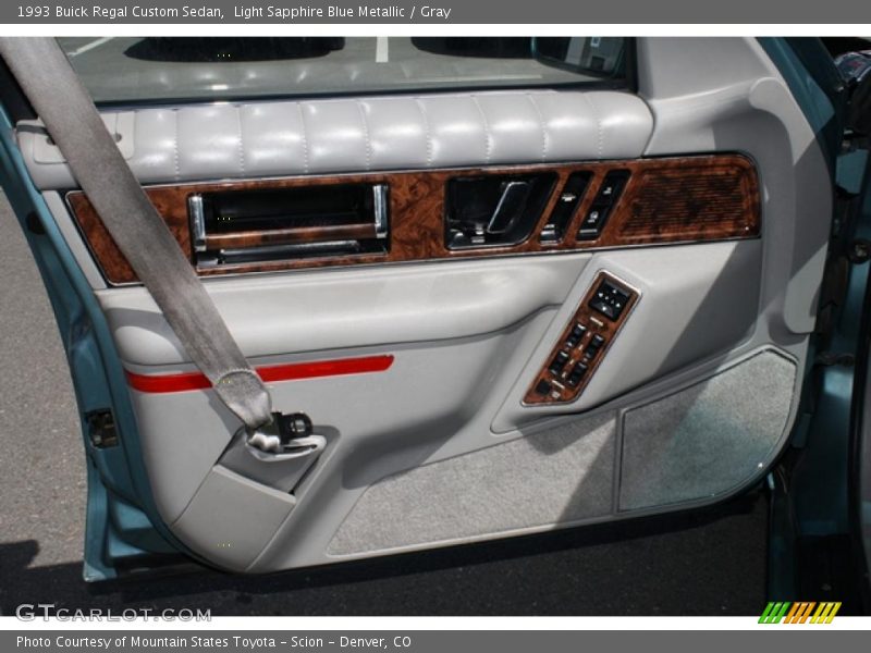 Light Sapphire Blue Metallic / Gray 1993 Buick Regal Custom Sedan