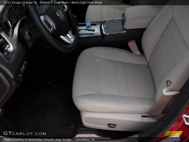 Redline 3-Coat Pearl / Black/Light Frost Beige 2011 Dodge Charger SE
