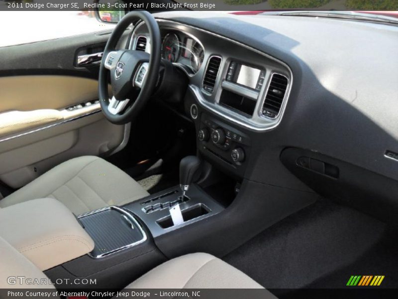 Redline 3-Coat Pearl / Black/Light Frost Beige 2011 Dodge Charger SE
