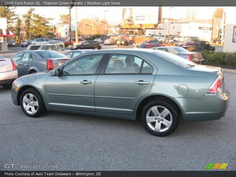 Titanium Green Metallic / Medium Light Stone 2006 Ford Fusion SE