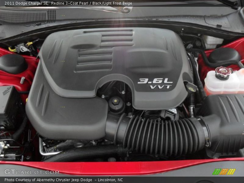 Redline 3-Coat Pearl / Black/Light Frost Beige 2011 Dodge Charger SE