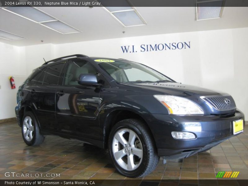 Neptune Blue Mica / Light Gray 2004 Lexus RX 330