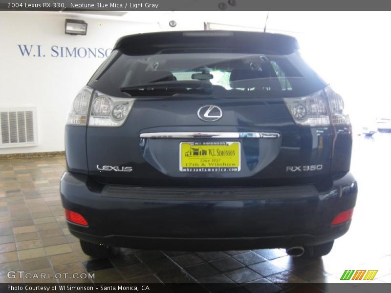 Neptune Blue Mica / Light Gray 2004 Lexus RX 330