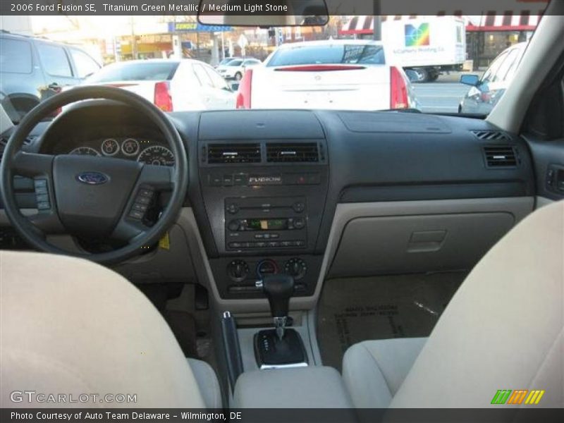Titanium Green Metallic / Medium Light Stone 2006 Ford Fusion SE