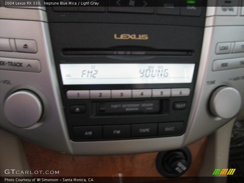 Neptune Blue Mica / Light Gray 2004 Lexus RX 330