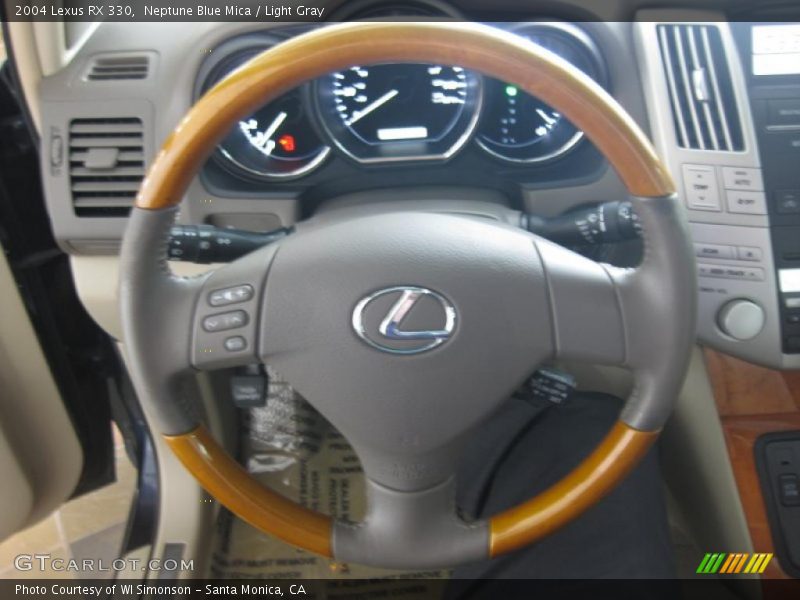 Neptune Blue Mica / Light Gray 2004 Lexus RX 330