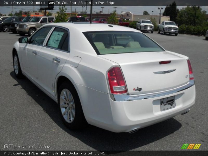Ivory Tri-Coat Pearl / Black/Light Frost Beige 2011 Chrysler 300 Limited