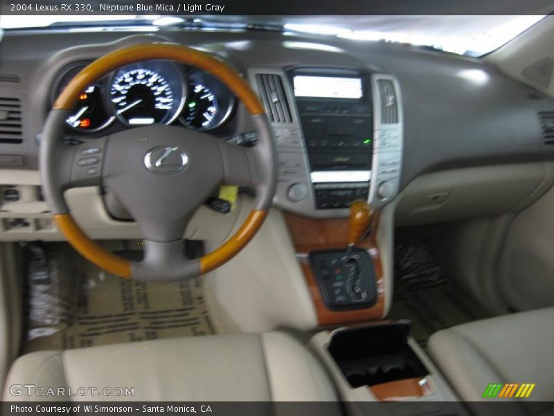 Neptune Blue Mica / Light Gray 2004 Lexus RX 330