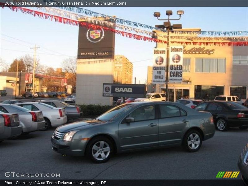 Titanium Green Metallic / Medium Light Stone 2006 Ford Fusion SE