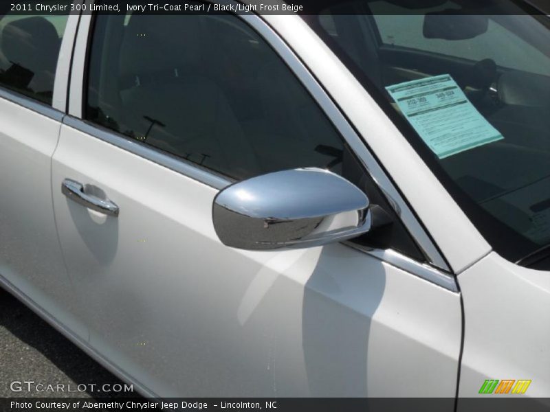 Ivory Tri-Coat Pearl / Black/Light Frost Beige 2011 Chrysler 300 Limited