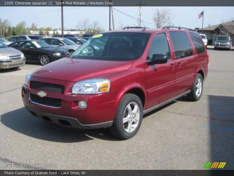 Sport Red Metallic / Medium Gray 2005 Chevrolet Uplander LS