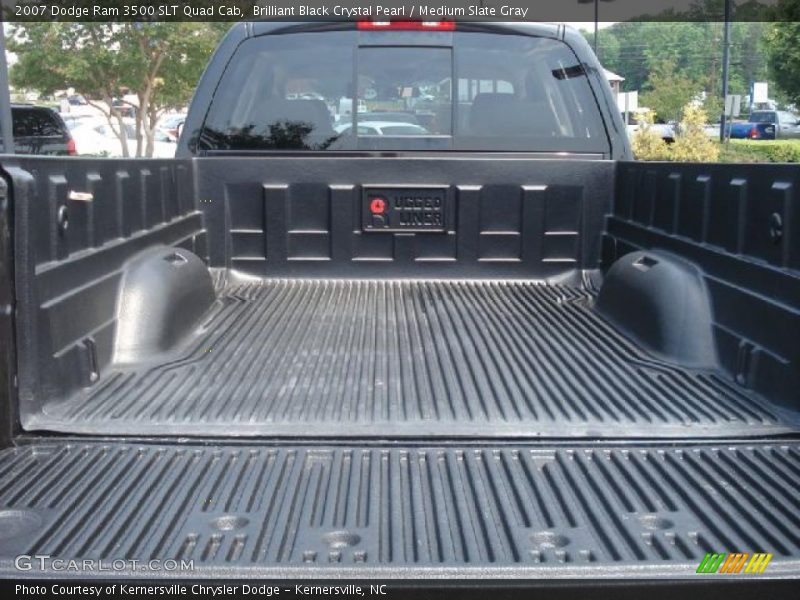 Brilliant Black Crystal Pearl / Medium Slate Gray 2007 Dodge Ram 3500 SLT Quad Cab