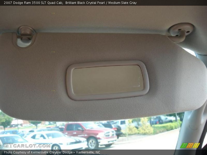 Brilliant Black Crystal Pearl / Medium Slate Gray 2007 Dodge Ram 3500 SLT Quad Cab