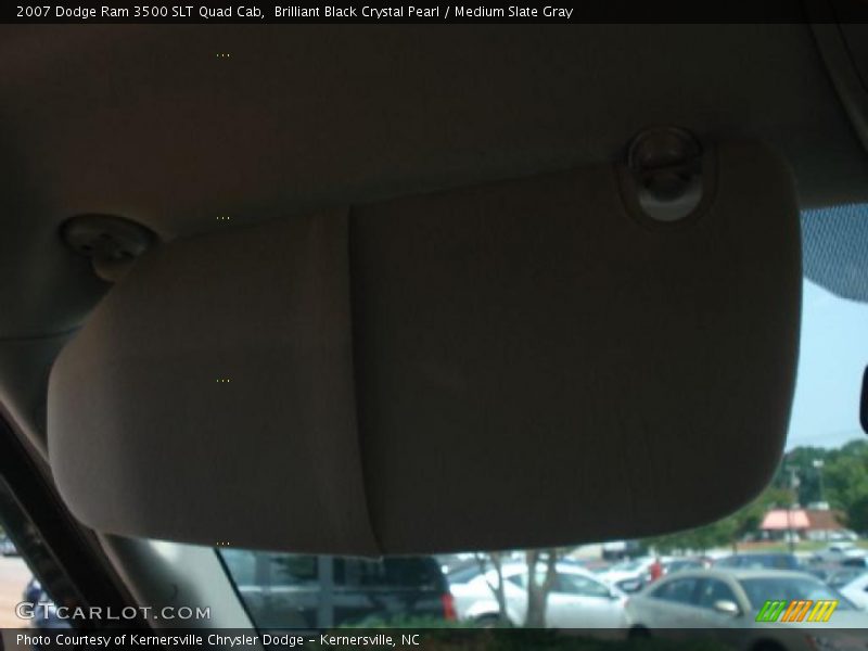 Brilliant Black Crystal Pearl / Medium Slate Gray 2007 Dodge Ram 3500 SLT Quad Cab