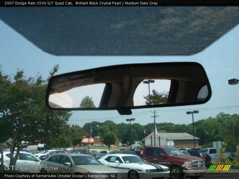 Brilliant Black Crystal Pearl / Medium Slate Gray 2007 Dodge Ram 3500 SLT Quad Cab