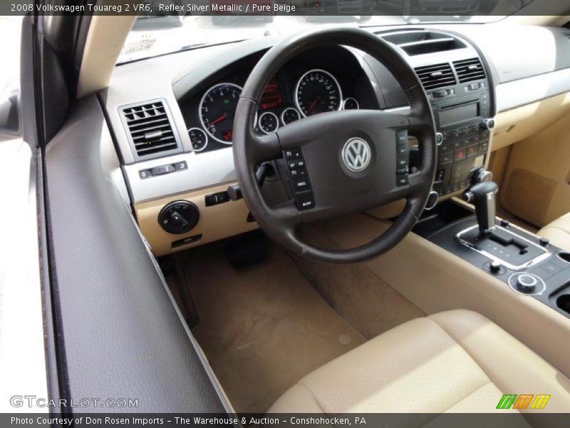 Reflex Silver Metallic / Pure Beige 2008 Volkswagen Touareg 2 VR6