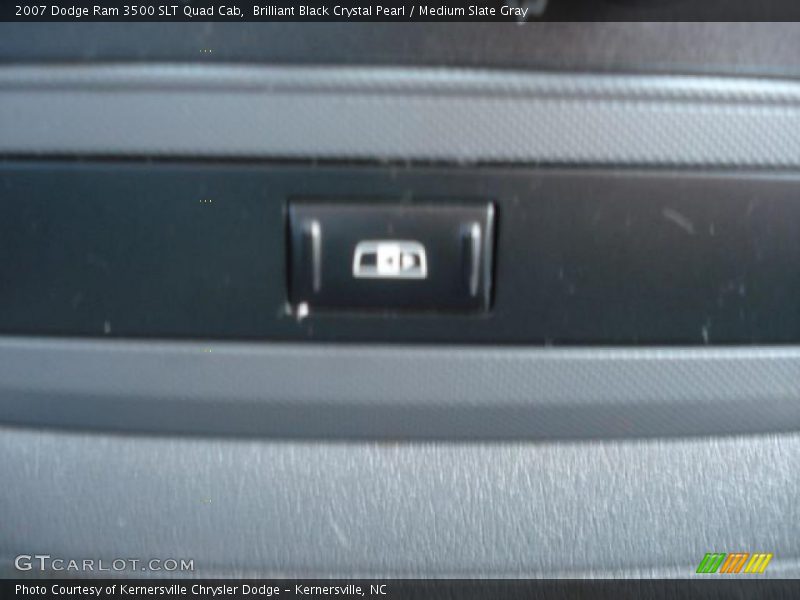 Brilliant Black Crystal Pearl / Medium Slate Gray 2007 Dodge Ram 3500 SLT Quad Cab