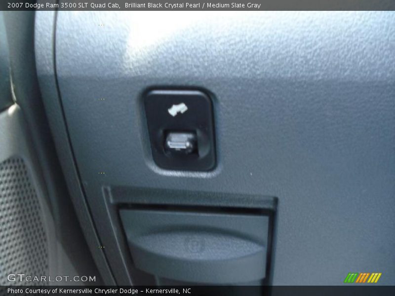 Brilliant Black Crystal Pearl / Medium Slate Gray 2007 Dodge Ram 3500 SLT Quad Cab
