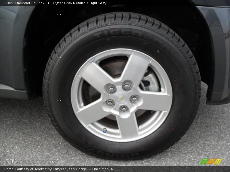 Cyber Gray Metallic / Light Gray 2009 Chevrolet Equinox LT