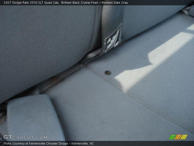 Brilliant Black Crystal Pearl / Medium Slate Gray 2007 Dodge Ram 3500 SLT Quad Cab