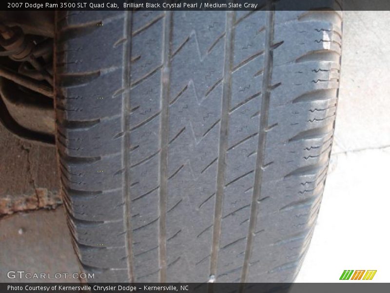 Brilliant Black Crystal Pearl / Medium Slate Gray 2007 Dodge Ram 3500 SLT Quad Cab