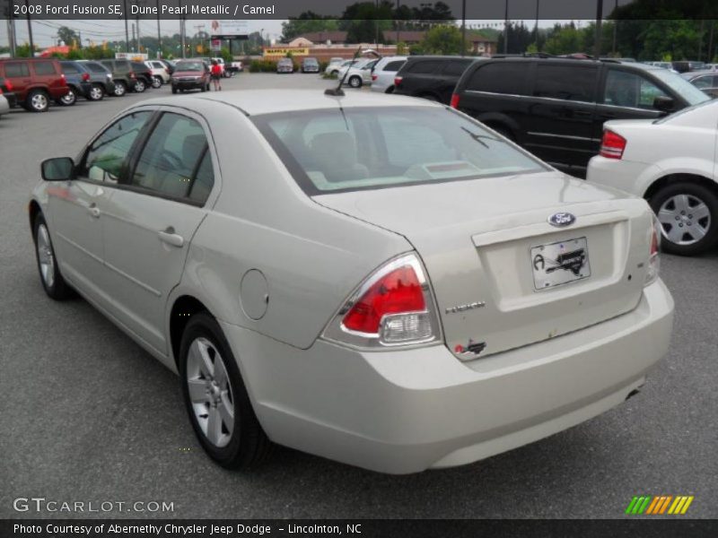 Dune Pearl Metallic / Camel 2008 Ford Fusion SE