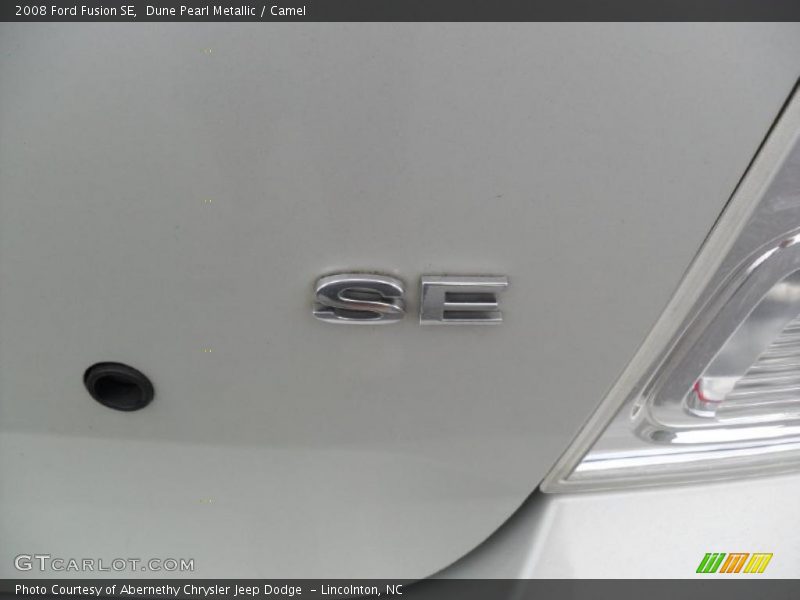 Dune Pearl Metallic / Camel 2008 Ford Fusion SE