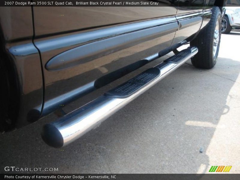 Brilliant Black Crystal Pearl / Medium Slate Gray 2007 Dodge Ram 3500 SLT Quad Cab