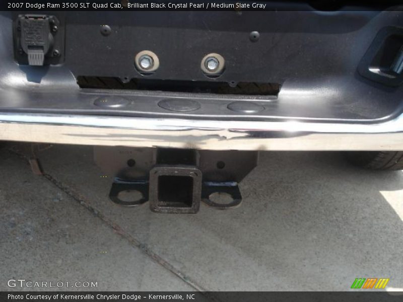 Brilliant Black Crystal Pearl / Medium Slate Gray 2007 Dodge Ram 3500 SLT Quad Cab