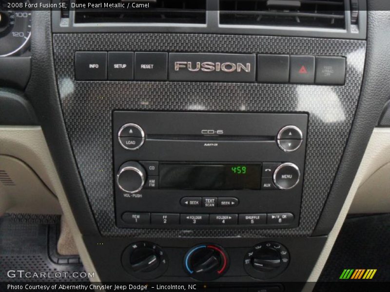 Dune Pearl Metallic / Camel 2008 Ford Fusion SE