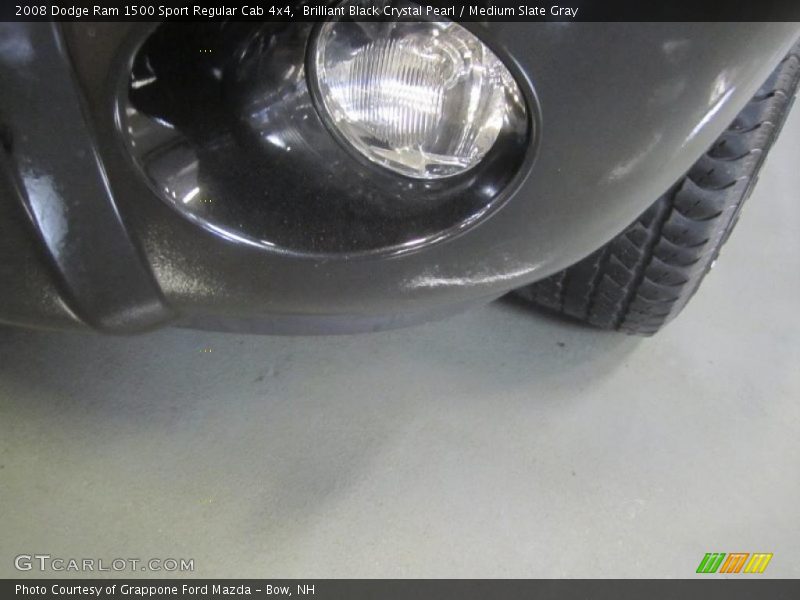 Brilliant Black Crystal Pearl / Medium Slate Gray 2008 Dodge Ram 1500 Sport Regular Cab 4x4