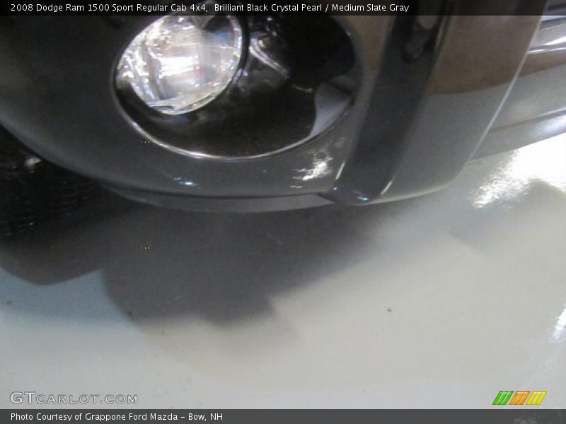 Brilliant Black Crystal Pearl / Medium Slate Gray 2008 Dodge Ram 1500 Sport Regular Cab 4x4