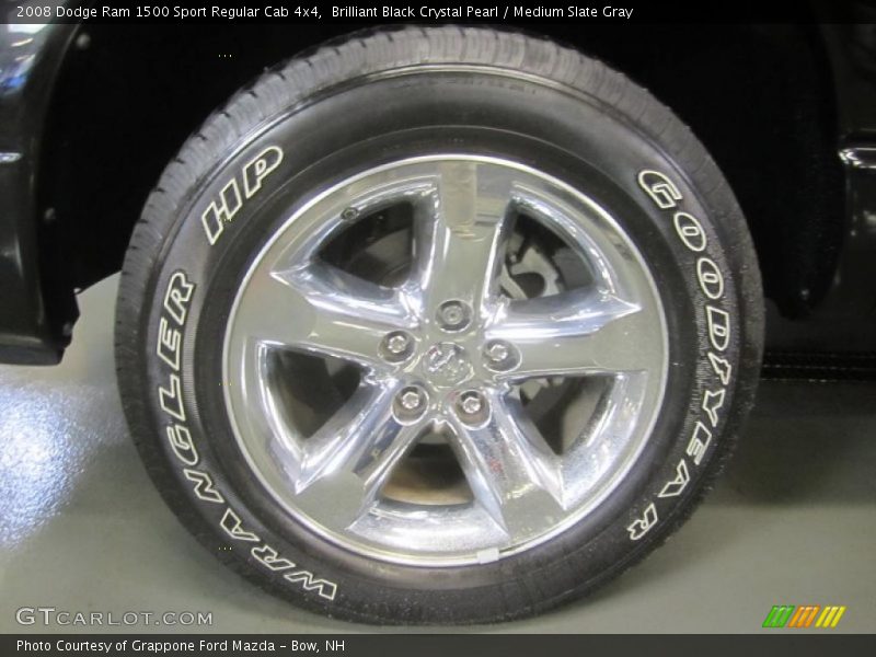 Brilliant Black Crystal Pearl / Medium Slate Gray 2008 Dodge Ram 1500 Sport Regular Cab 4x4