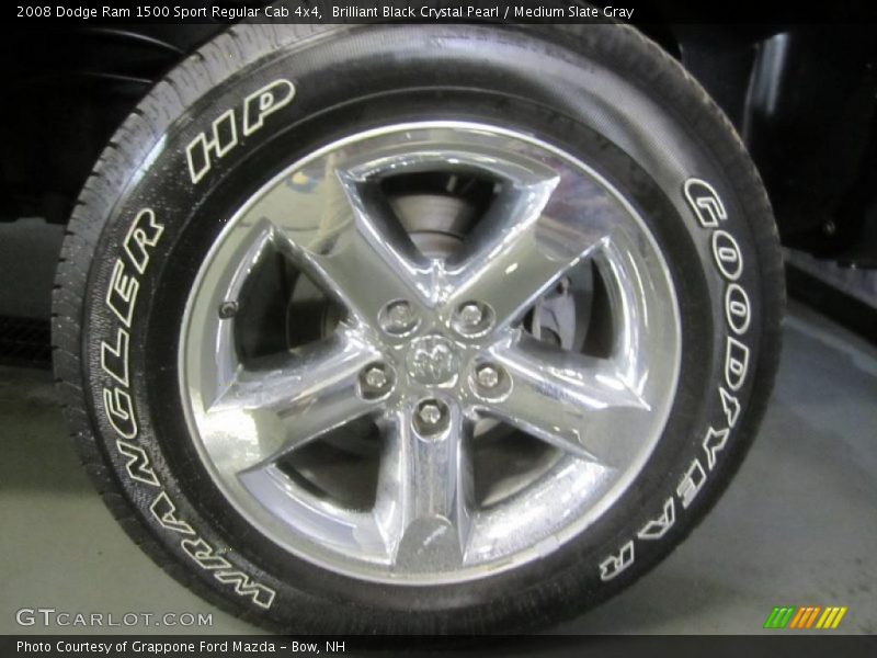 Brilliant Black Crystal Pearl / Medium Slate Gray 2008 Dodge Ram 1500 Sport Regular Cab 4x4