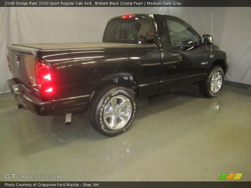 Brilliant Black Crystal Pearl / Medium Slate Gray 2008 Dodge Ram 1500 Sport Regular Cab 4x4