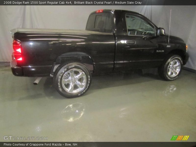 Brilliant Black Crystal Pearl / Medium Slate Gray 2008 Dodge Ram 1500 Sport Regular Cab 4x4