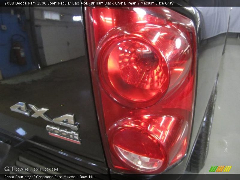 Brilliant Black Crystal Pearl / Medium Slate Gray 2008 Dodge Ram 1500 Sport Regular Cab 4x4
