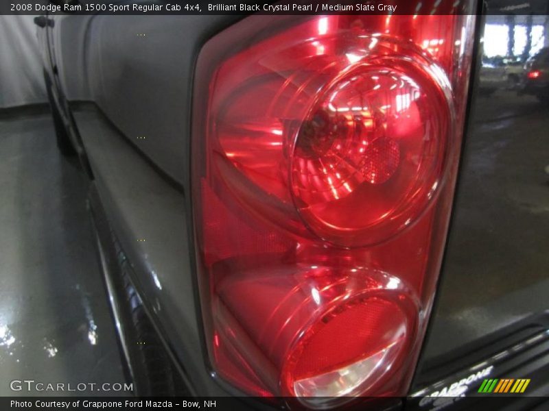 Brilliant Black Crystal Pearl / Medium Slate Gray 2008 Dodge Ram 1500 Sport Regular Cab 4x4