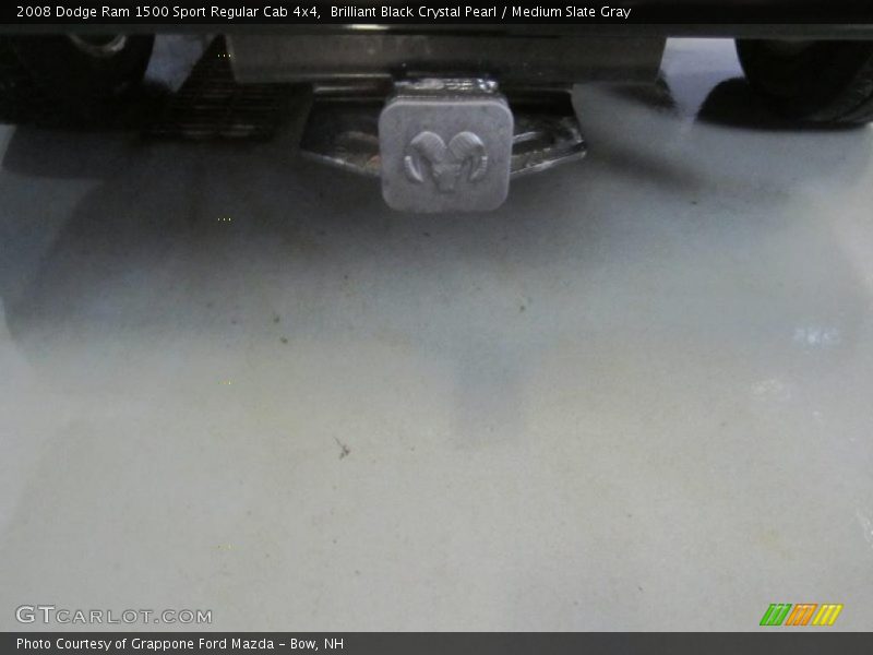 Brilliant Black Crystal Pearl / Medium Slate Gray 2008 Dodge Ram 1500 Sport Regular Cab 4x4