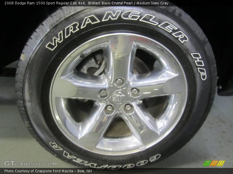 Brilliant Black Crystal Pearl / Medium Slate Gray 2008 Dodge Ram 1500 Sport Regular Cab 4x4