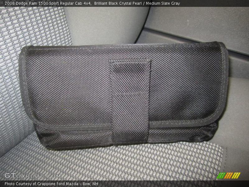 Brilliant Black Crystal Pearl / Medium Slate Gray 2008 Dodge Ram 1500 Sport Regular Cab 4x4