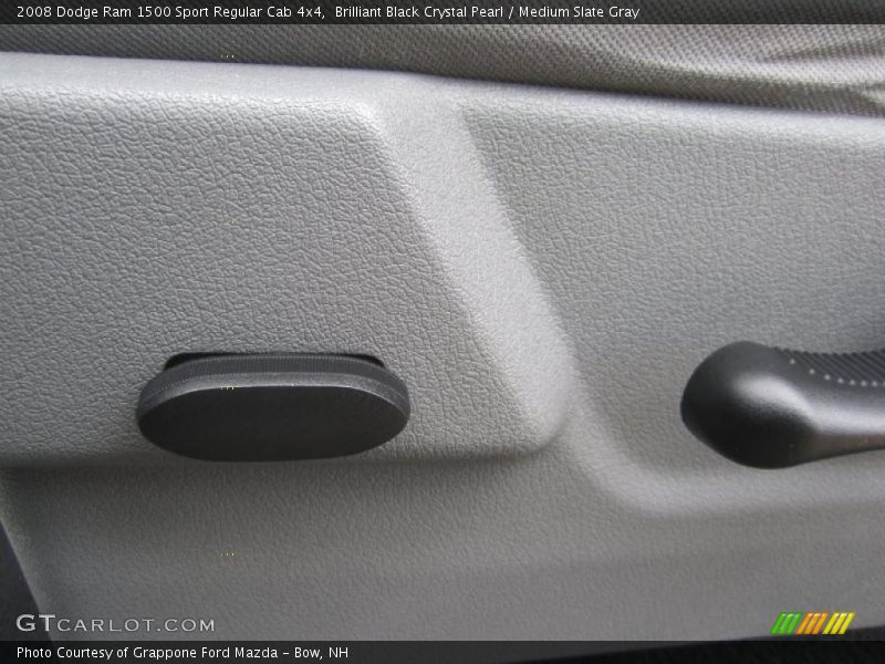 Brilliant Black Crystal Pearl / Medium Slate Gray 2008 Dodge Ram 1500 Sport Regular Cab 4x4