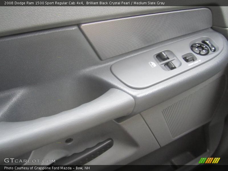 Brilliant Black Crystal Pearl / Medium Slate Gray 2008 Dodge Ram 1500 Sport Regular Cab 4x4