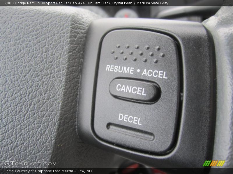 Brilliant Black Crystal Pearl / Medium Slate Gray 2008 Dodge Ram 1500 Sport Regular Cab 4x4