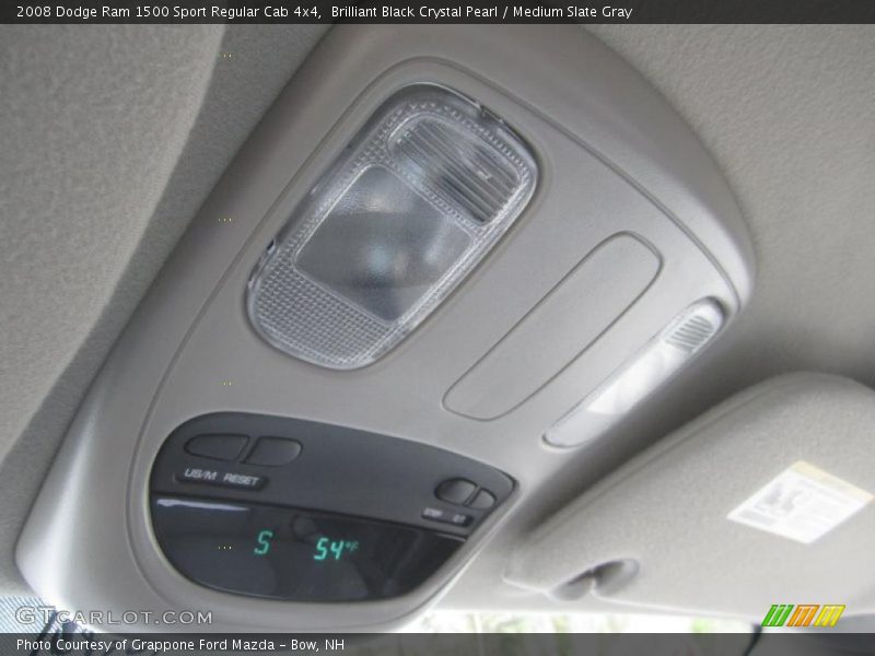 Brilliant Black Crystal Pearl / Medium Slate Gray 2008 Dodge Ram 1500 Sport Regular Cab 4x4