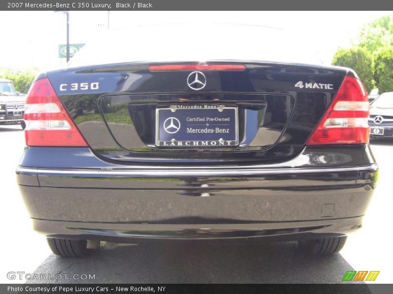 Black / Black 2007 Mercedes-Benz C 350 Luxury