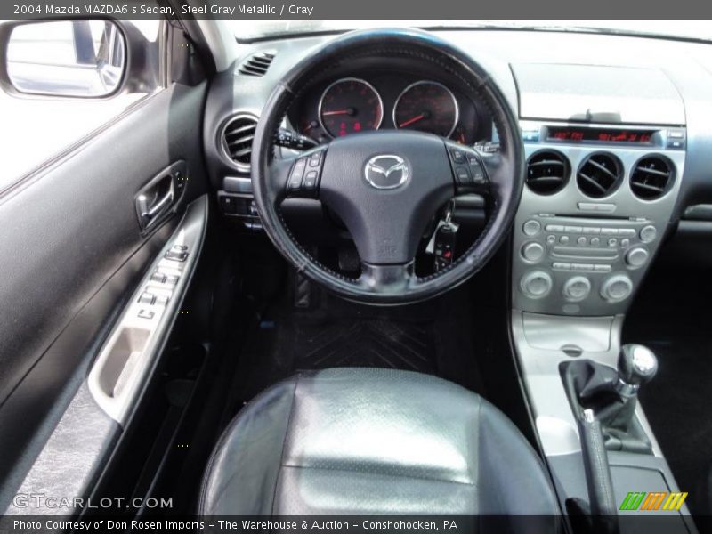 Steel Gray Metallic / Gray 2004 Mazda MAZDA6 s Sedan