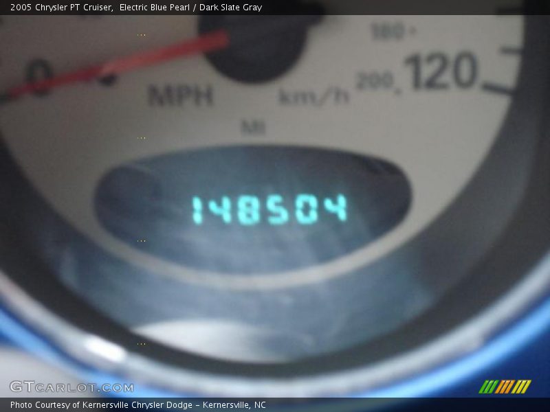 Electric Blue Pearl / Dark Slate Gray 2005 Chrysler PT Cruiser