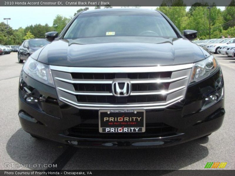 Crystal Black Pearl / Black 2010 Honda Accord Crosstour EX